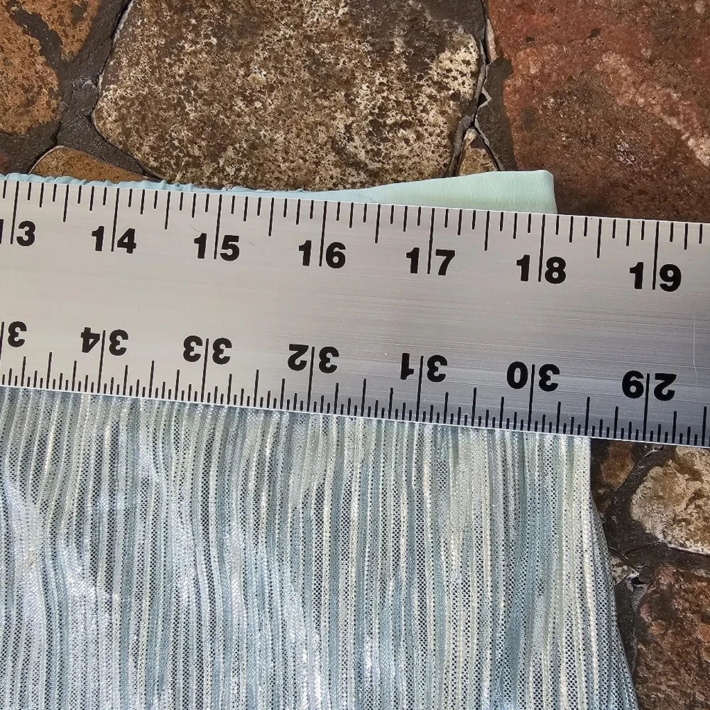 Victoria's Secret Mint Green Metallic Pleated Wide Leg Lounge Pants, Size XL
